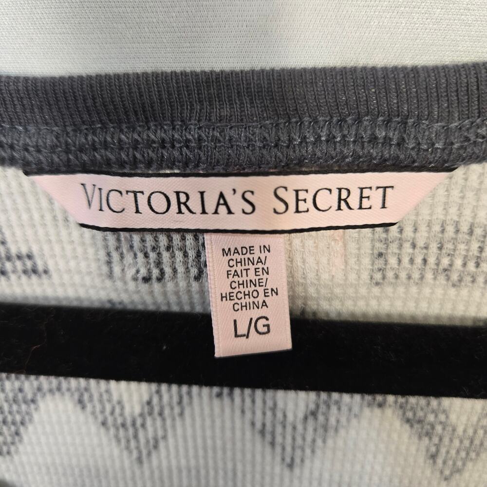 Victoria's Secret Fireside Thermal Long Jane Pajama Set Pajamas, Size L - Picture 3 of 13